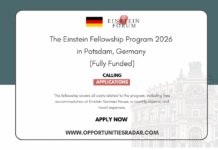 Einstein Fellowship Program 2026