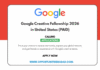 Google Creative Fellowship 2026 in United States (PAID) Google Creative Fellowship 2026