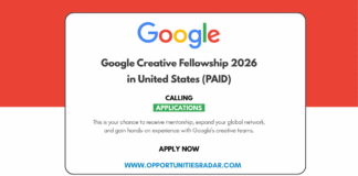 Google Creative Fellowship 2026