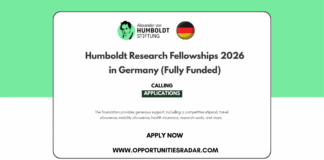 Humboldt Research Fellowships 2026