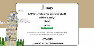 IFAD Internship Programme 2026