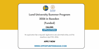 Lund University Summer Program 2026