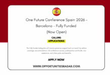 One Future Conference Spain 2026 – Fully Funded (Now Open) One Future Conference Spain 2026
