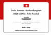 Swiss Summer Student Program 2026 (S3P3)