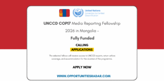 UNCCD COP17 Media Reporting Fellowship 2026