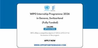 WIPO Internship Program 2026