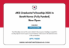 AKS Graduate Fellowship 2026