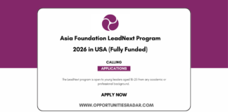 Asia Foundation LeadNext Program 2026