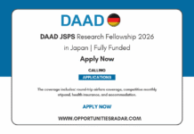 DAAD JSPS Research Fellowship 2026 in Japan (Fully Funded) DAAD JSPS Research Fellowship 2026
