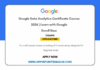 Google Data Analytics Certificate Course 2026