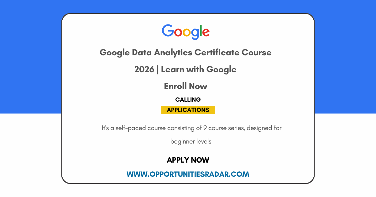 Google Data Analytics Certificate Course 2026 | Learn with Google