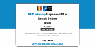 NATO Internship Programme 2027