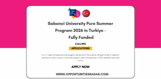 Sabanci University Pure Summer Program 2026