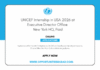 UNICEF Internship in USA 2026 at Executive Director Office New York HQ, Paid UNICEF Internship in USA 2026 at Executive Director Office