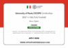 University of Pavia CICOPS Scholarships 2027