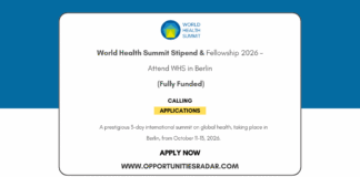 World Health Summit Stipend & Fellowship 2026