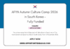 AFYN Autumn Culture Camp 2026