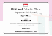 ASEAN Youth Fellowship 2026 in Singapore