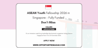 ASEAN Youth Fellowship 2026 in Singapore