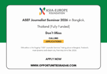 ASEF Journalist Seminar 2026