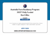 Australia Farm Residency Program 2027