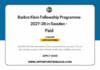 Barbro Klein Fellowship Programme 2027-28