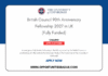 British Council 90th Anniversary Fellowship