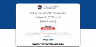 British Council 90th Anniversary Fellowship