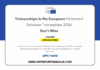 European Parliament Schuman Traineeships 2026