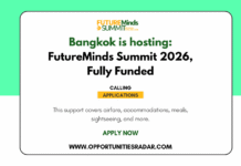 FutureMinds Summit 2026 in Bangkok, Thailand – Fully Funded FutureMinds Summit 2026 in Bangkok, Thailand