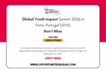 Global Youth Impact Summit 2026 in Porto, Portugal (GYIS) Global Youth Impact Summit 2026