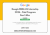 Google EMEA LSI Internship 2026