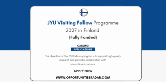 JYU Visiting Fellow Programme 2027