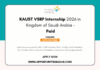 KAUST VSRP 2026