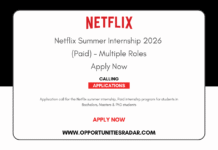 Netflix Summer Internship 2026