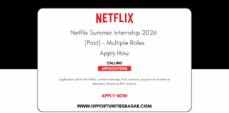 Netflix Summer Internship 2026