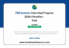 PSO Summer Internship Program 2026