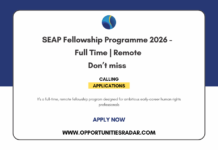 SEAP Fellowship Programme 2026