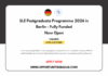 SLE Postgraduate Programme 2026 in Berlin