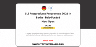 SLE Postgraduate Programme 2026 in Berlin