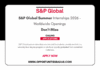 S&P Global Summer Internships 2026