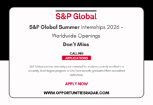 S&P Global Summer Internships 2026