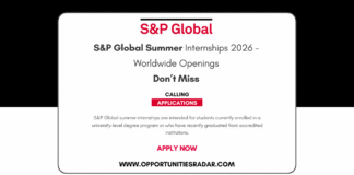 S&P Global Summer Internships 2026