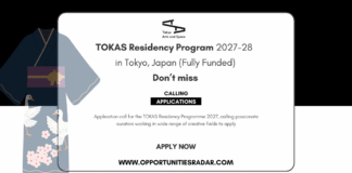 TOKAS Residency Programme 2027