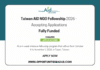 Taiwan AID NGO Fellowship 2026