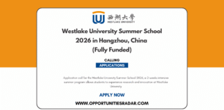 Westlake University Summer School 2026
