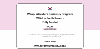 Wonju Literature Residency Program 2026