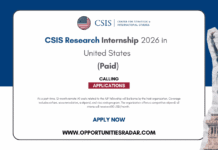 csis research internship