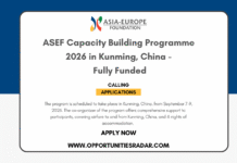 ASEF Capacity Building Programme 2026