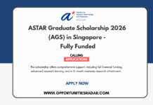 ASTAR Graduate Scholarship 2026